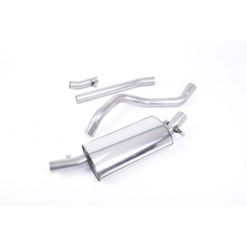 Volkswagen Golf Mk1 GTi 1976 1983 Downpipe-back Non-resonated (louder) for fitment to the OE downpipe