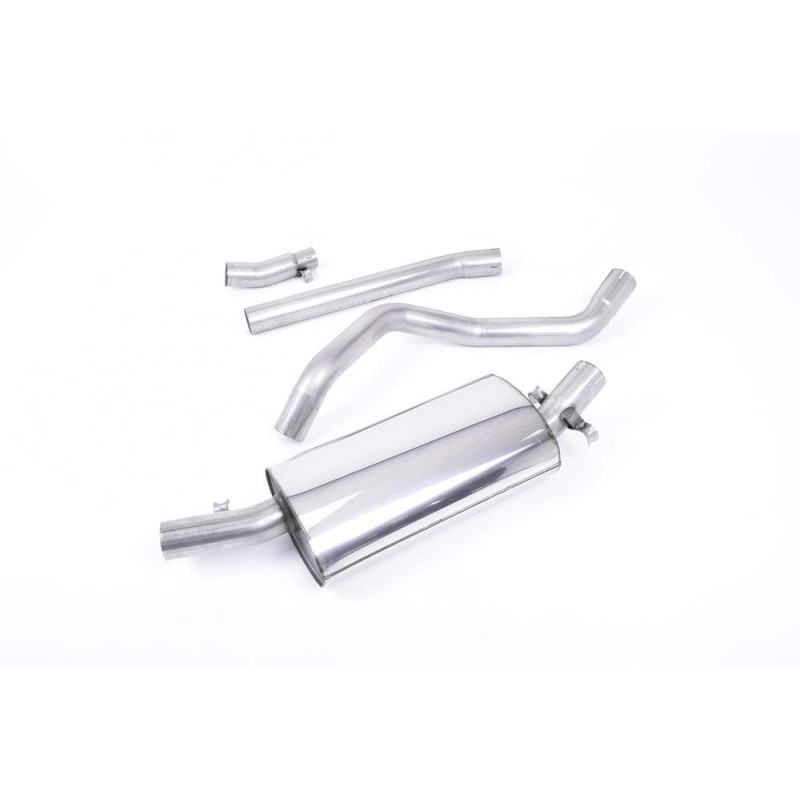 Volkswagen Golf Mk1 GTi 1976 1983 Downpipe-back Non-resonated (louder) for fitment to the OE downpipe