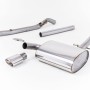 Volkswagen Corrado VR6 1992 1995 Cat-back Non Resonated (louder) with Polished Oval Tip - Post 1992 Models Only