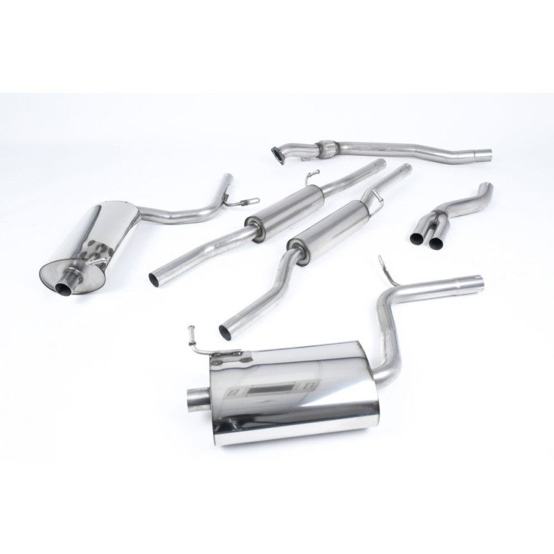 Audi A4 2.0 TFSI B7 quattro and DTM 2005 2008 Cat-back 100mm Tailpipes. Manual models only