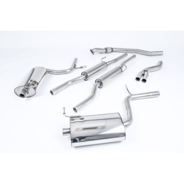 Audi A4 1.8T B7 quattro Saloon - Avant 2005 2008 Cat-back with 100mm detachable trims