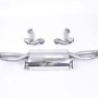 Audi R8 V8 4.2 FSI quattro 2007 2012 Cat-back Removes secondary catalysts - Non-resonated (louder). Uses OEM tailpipe trims