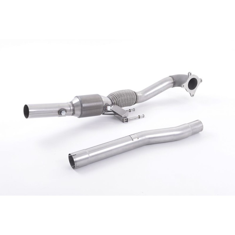 LARGE BORE DOWNPIPE WITH HJS HI-FLOW SPORTS CATALYST (FOR MILLTEK CAT-BACK)
