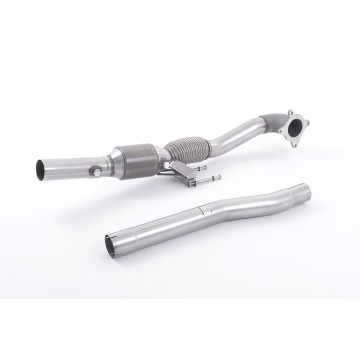 LARGE BORE CAST DOWNPIPE WITH RACE CAT (FOR MILLTEK CAT-BACK)