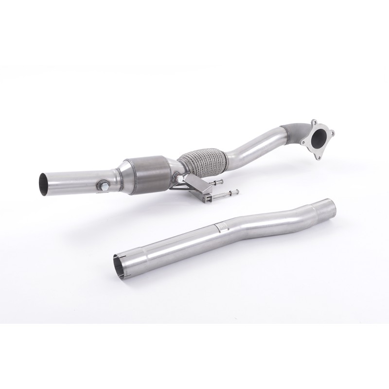 LARGE BORE CAST DOWNPIPE WITH RACE CAT (FOR MILLTEK CAT-BACK)