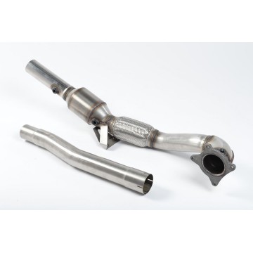 Audi TT Mk2 TTS quattro 2008 2014 Cast Downpipe with HJS High Flow Sports Cat Cast Downpipe with 200 Cell HJS High Flow Cat. For use with the 2.75 and requires a Stage 2 ECU remap.