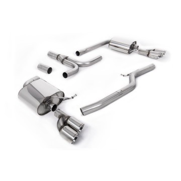 Audi A5 Cabriolet 3.0 TDi (DPF) quattro 2009 2023 Cat-back Quad Outlet