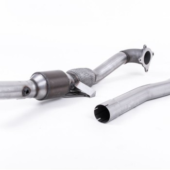 Audi TT Mk2 2.0 TFSi 2WD 2006 2011 Large Bore Downpipe and Hi-Flow Sports Cat Must be fitted with the Milltek Sport cat-back system and requires a Stage 2 ECU remap