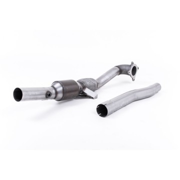 Audi TT Mk2 2.0 TFSi 2WD 2006 2011 Large Bore Downpipe and Hi-Flow Sports Cat Must be fitted with the Milltek Sport cat-back system and requires a Stage 2 ECU remap