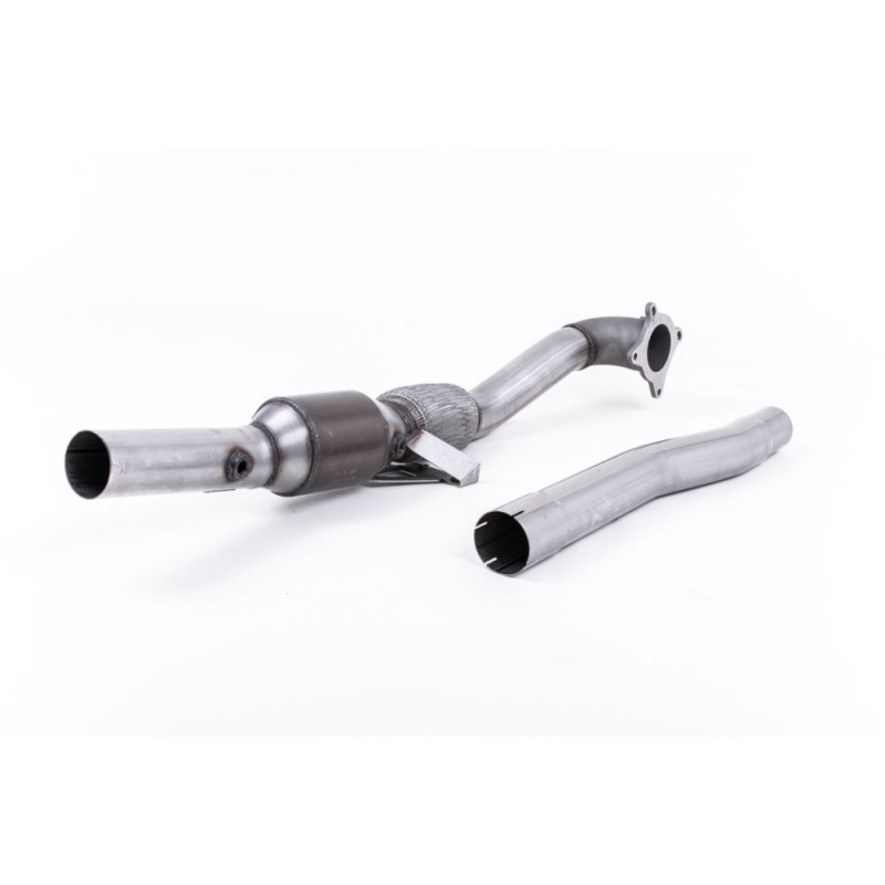 Audi TT Mk2 2.0 TFSi 2WD 2006 2011 Large Bore Downpipe and Hi-Flow Sports Cat Must be fitted with the Milltek Sport cat-back system and requires a Stage 2 ECU remap