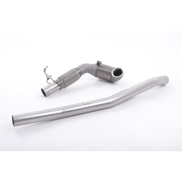 Audi A3 2.0 TFSI quattro Sedan 8V (US-only) 2014 2020 Large Bore Downpipe and Hi-Flow Sports Cat Must be fitted with Milltek Sport cat-back system and requires a Stage 2 ECU remap