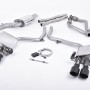 Audi S4 3.0 Supercharged V6 B8.5 2012 2016 Cat-back ValveSonic Electronic Valved System. Black Velvet Tips