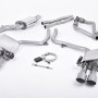 Audi S4 3.0 Supercharged V6 B8.5 2012 2016 Cat-back ValveSonic Electronic Valved System. Titanium Tips