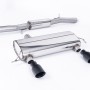 Audi TT 180 / 225 quattro Coupe & Roadster 1998 2006 Cat-back 3-inch Race System. Resonated (quieter). Black Velvet Tips. Fits 225 model only