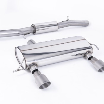 Audi TT 180 / 225 quattro Coupe & Roadster 1998 2006 Cat-back 3-inch Race System. Resonated (quieter). Lightweight Titanium GT100 Tips. Fits 225 model only