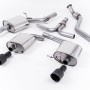 Audi A5 Cabriolet 2.0 TFSI 2WD and quattro (manual only) 2009 2023 Cat-back Dual-outlet. Cerakote Black Tips. Fits OEM dual outlet valance - (compatible with Standard SE and S line models)