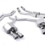 Audi S6 4.0 TFSI C7 quattro 2012 2018 Cat-back Non-resonated (louder) with Titanium tips. Some 2016 and later models have an updated valve location on one rear silencer meaning the wiring loom needs extending to accommodate.