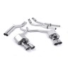 Audi S6 4.0 TFSI C7 quattro 2012 2018 Cat-back Non-resonated (louder) with Titanium tips. Some 2016 and later models have an updated valve location on one rear silencer meaning the wiring loom needs extending to accommodate.