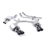 Audi S6 4.0 TFSI C7 quattro 2012 2018 Cat-back Resonated (quieter) with Cerakote Black tips. Some 2016 and later models have an updated valve location on one rear silencer meaning the wiring loom needs extending to accommodate.