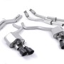 Audi S6 4.0 TFSI C7 quattro 2012 2018 Cat-back Non-resonated (louder) with Cerakote Black tips. Some 2016 and later models have an updated valve location on one rear silencer meaning the wiring loom needs extending to accommodate.