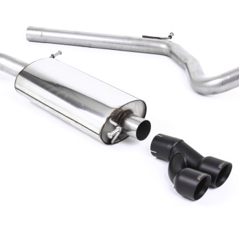 Audi A1 1.4 TFSI S line 185PS S tronic 2010 2015 Cat-back Non-resonated (louder) with Cerakote Black Tips. Suitable for both Xenon and non-Xenon equipped models.