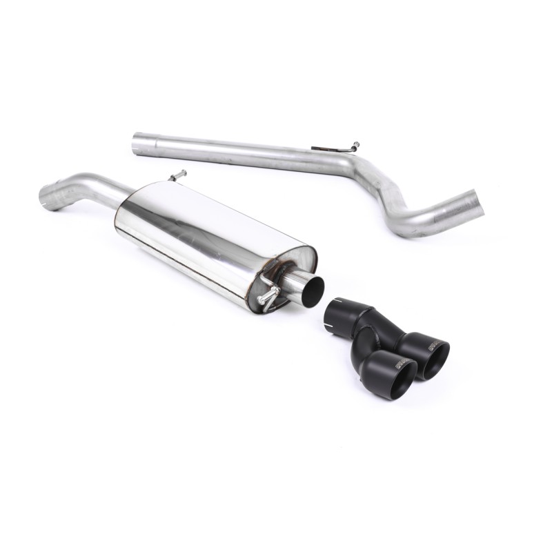 Audi A1 1.4 TFSI S line 185PS S tronic 2010 2015 Cat-back Non-resonated (louder) with Cerakote Black Tips. Suitable for both Xenon and non-Xenon equipped models.