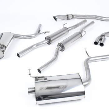 Audi A4 2.0 TFSI B7 quattro and DTM 2005 2008 Cat-back 100mm GT100 Tailpipes. Manual models only
