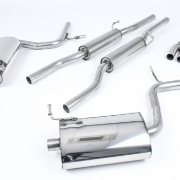 Audi A4 2.0 TFSI B7 quattro and DTM 2005 2008 Cat-back 100mm GT100 Tailpipes. Tiptronic models only