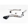 Audi A3 2.0 TDI 184PS MQB 2WD (3 Door & Sportback Models) 2013 2020 Cat-back Non-resonated (louder). Cerakote Black Tips