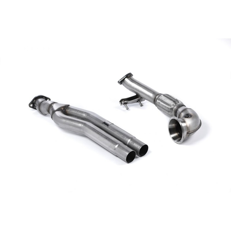 Audi RS3 Sportback (8V MQB - Pre Facelift Only) 2015 2017 Primary Catalyst Bypass Pipe and Turbo Elbow Fits with Milltek and OE Cat Back Systems (Required Stage 2 ECU Remap)