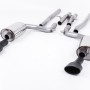 Audi RS6 C6 5.0 V10 biturbo quattro 2008 2010 Cat-back Non Resonated (Louder) Ceramic-coated Black Satin Dual-Oval Trims