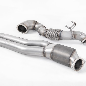 Audi RS3 Saloon / Sedan 400PS (8V MQB) - Non-OPF/GPF Models 2017 2023 Large Bore Downpipe and Hi-Flow Sports Cat Fits both OE and Milltek Sport Cat Back Systems