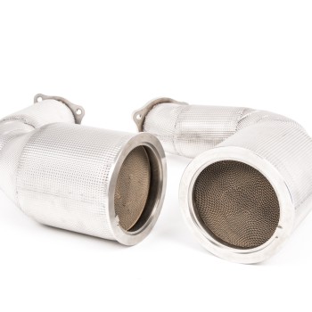 Audi RS4 B9 2.9 V6 Turbo Avant (Non OPF/GPF Models) 2018 2023 Large-bore Downpipes With 200 Cell HJS HQ High Flow Cats