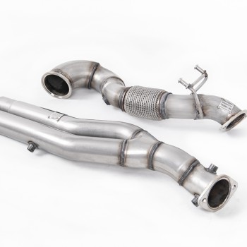 Audi RS3 Saloon / Sedan 400PS (8V MQB) - OPF/GPF Models 2019 2023 Large-bore Downpipe and De-cat Fits both OE and Milltek Sport Cat Back Systems - Requires Stage 2 ECU Software - NOTE to Customers - Due to Design of Turbo Waste Gate fitting a decat ca