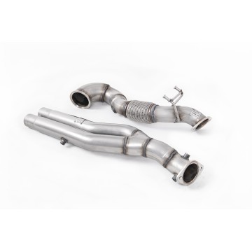 Audi RS3 Saloon / Sedan 400PS (8V MQB) - OPF/GPF Models 2019 2023 Large-bore Downpipe and De-cat Fits both OE and Milltek Sport Cat Back Systems - Requires Stage 2 ECU Software - NOTE to Customers - Due to Design of Turbo Waste Gate fitting a decat ca