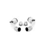 Audi RS6/RS7 C8 & S8 - Large Bore Downpipe with Cat & GPF Delete - For OE - OE