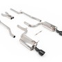 Audi S4 B6 - Non-Resonated (Louder) Cat-Back Exhaust System with Jet-100 Cerakote Black Trims - Cerakote Black - Jet