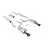 Audi A4 V6/S4 V8 B6 - Resonated (Quieter) Cat-Back Exhaust System with GT-100 Cerakote Black Trims - Cerakote Black - GT