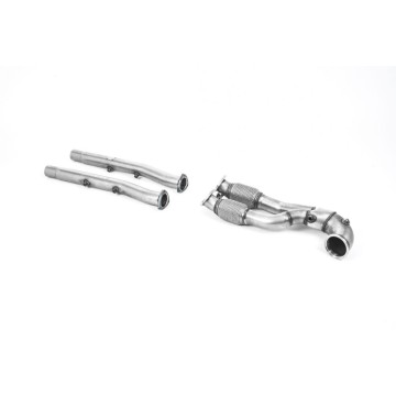 Audi RS3 Saloon / Sedan 400PS (8V MQB) - OPF/GPF Models 2019 2023 Large-bore Downpipe and De-cat V2 Downpipe with Decat & OPF/GPF Bypass - Fits both OE and Milltek Sport Cat Back Systems - NOTE to Customers - Due to Design of Turbo Waste Gate fitt