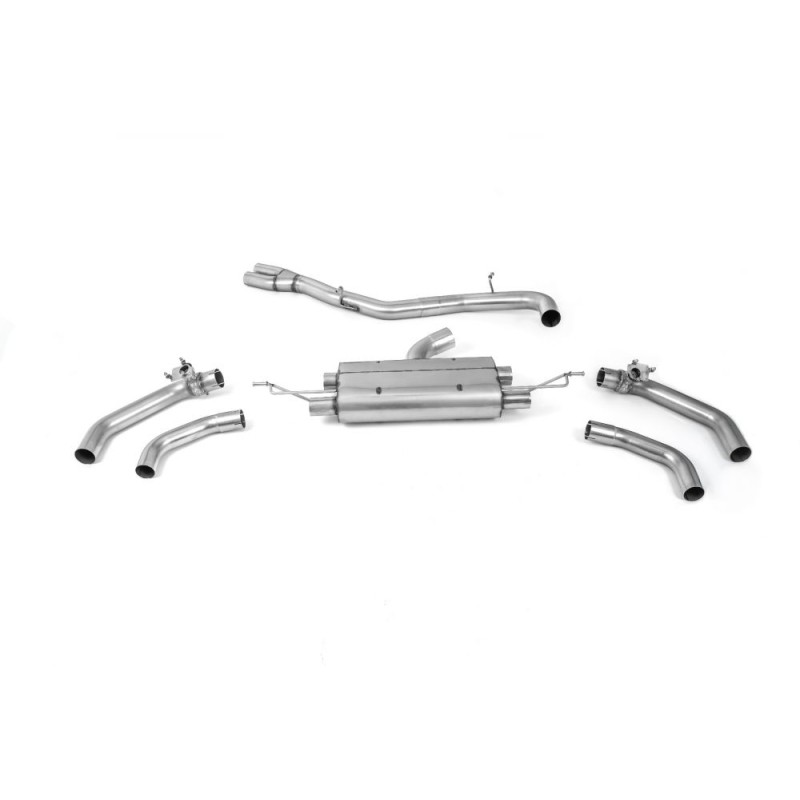 Audi RSQ3 2.5T Sportback & SUV (OPF/GPF Equipped Models Only) 2020 2023 Particulate Filter-back GPF/OPF Back 80mm System Fits with OE Tailpipes - ECE R59 Approved