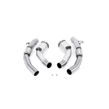 Audi RS6/RS7 C8 & S8 D5 - Large Bore Downpipes & De-Cat (For Milltek System) - Milltek