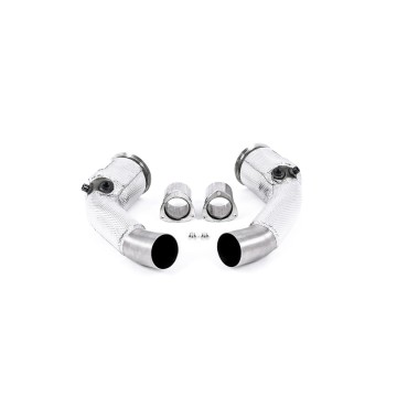Audi RS6/RS7 C8 & S8 D5 - Large Bore Downpipe & Hi Flow Sports Cat (For OE System) - OE