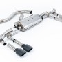 Audi S3 8Y - Part-Resonated Cat-Back Exhaust System with Cerakote Black Oval Trims - Cerakote Black - Oval (Jet)