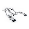 Audi S8 D5 V8 - Resonated (Quieter) OPF-Back Exhaust System with GT-115 Cerakote Black Trims - Cerakote Black
