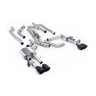 Audi S8 D5 V8 - Non-Resonated (Louder) OPF-Back Exhaust System with GT-115 Cerakote Black Trims - Cerakote Black