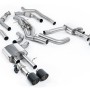Audi S8 D5 V8 - Non-Resonated (Louder) OPF-Back Exhaust System with JET-115 Carbon Trims - Carbon Fibre