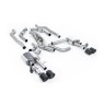 Audi S8 D5 V8 - Non-Resonated (Louder) OPF-Back Exhaust System with JET-115 Carbon Trims - Carbon Fibre