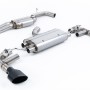 Audi TTRS MK3 Quattro - 80mm Resonated (Quieter) Cat-Back Exhaust System with Cerakote Black Trims - Cerakote Black