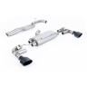 Audi TTRS MK3 Quattro - 80mm Non-Resonated (Loudest) Cat-Back Exhaust System with Cerakote Black Trims - Cerakote Black