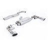 Audi TTRS MK3 Quattro - 80mm Non-Resonated Cat-Back Exhaust System with Polished Trims - Polished